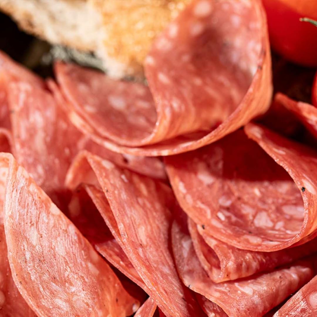 Yayla Truthahnsalami mit Rindfleisch Gerauchert Geschnitten Putensalami zum Frühstück Delikatessen 150 Gramm x 5 STÜCK