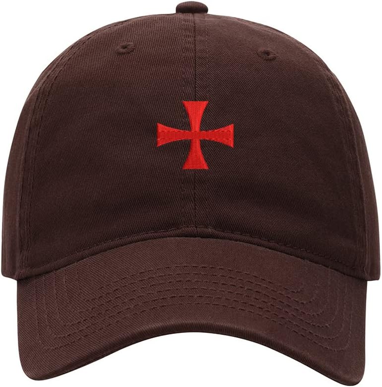 Baseball Cap Men Knights Templar Cross Embroidered Washed Cotton Dad Hat Baseball Caps