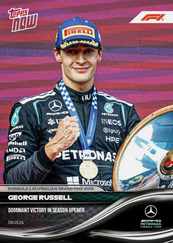 George Russell 2026 Topps Now - 014 Mercedes-AMG Petronas F1