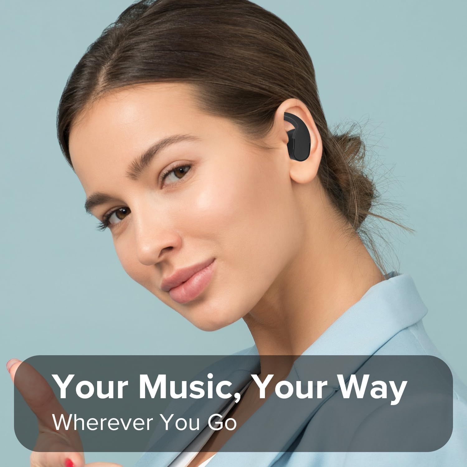 Coby Sports True Wireless Earbuds charging case with USB-C cable