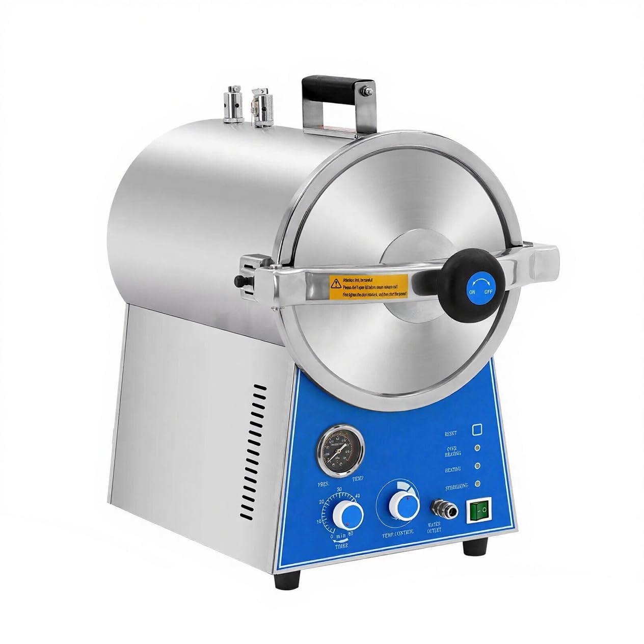 24L Autoclave High Temperature Pressure Stainless Steel Steam Sterilizer for Beauty Salon Lab Equipment