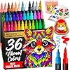 ARTISTRO 36 marcadores de pintura acrílica, bolígrafos de pintura para dibujo, para tela, roca, vidrio, madera, moldes, regalo de artes y manualidades para adultos, adolescentes, niños, imprescindibles para el aula y suministros escolares