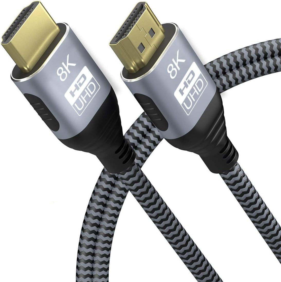 CABLEDECONN 1M 3.3FT 8K HDMI UHD High Speed 48Gbps 8K@60Hz 4K@120Hz HDCP2.2 4:4:4 HDR 3D ARC HDMI Cable Compatible with HDMI Laptops PS5 Xbox HDTVs Projectors