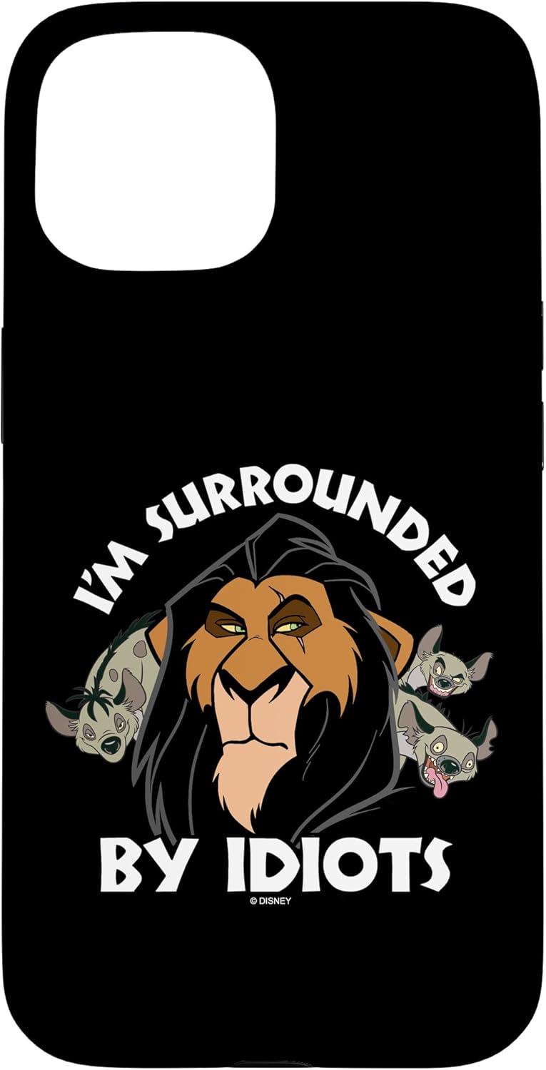 iPhone 12/12 Pro Disney The Lion King Scar I'm Surrounded By Idiots Case
