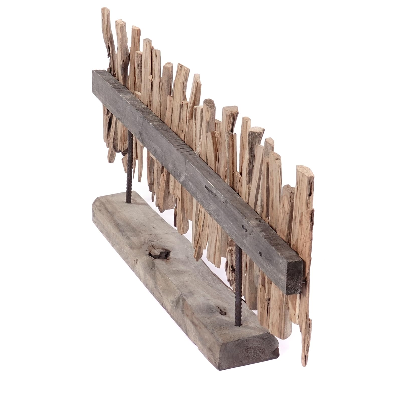SCULTURA su base Solea | driftwood, 80 cm | statua in legno naturale, figura in driftwood, oggetto decorativo in legno, supporto in driftwood