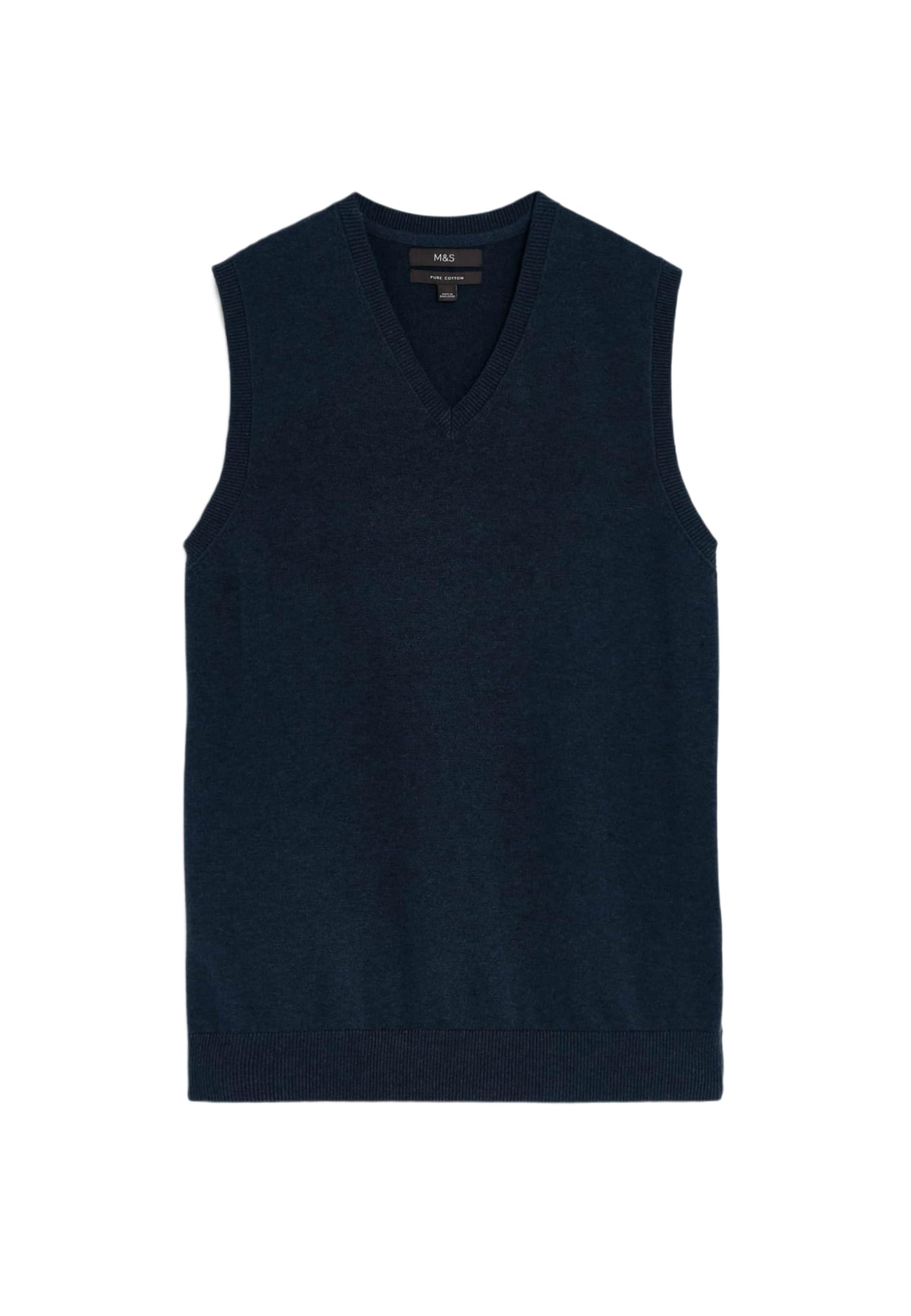 Marks & Spencer Pullover Senza Maniche in Puro Cotone