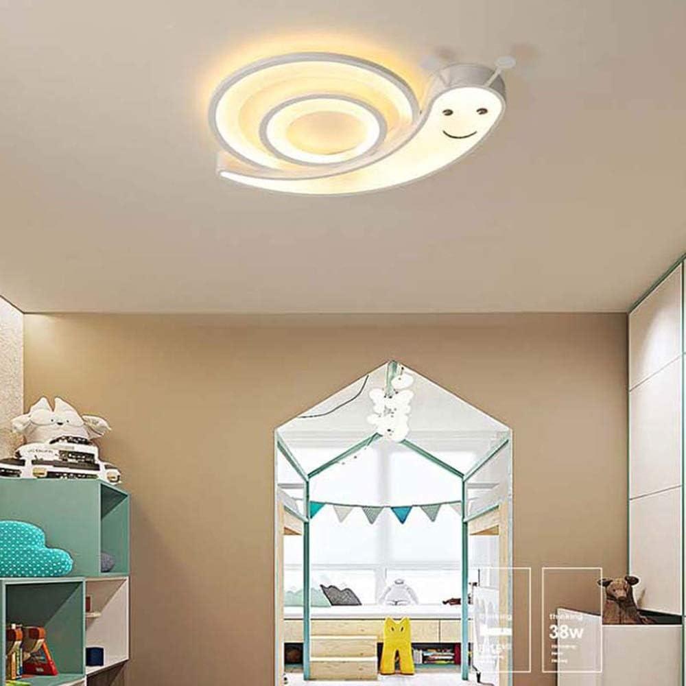 Living Room Bedroom Ceiling Lamp Creative Vivid Snails Children's Room Lights Led Boys and Girls Eye Cartoon Living Room Lamps Stepless/Blue