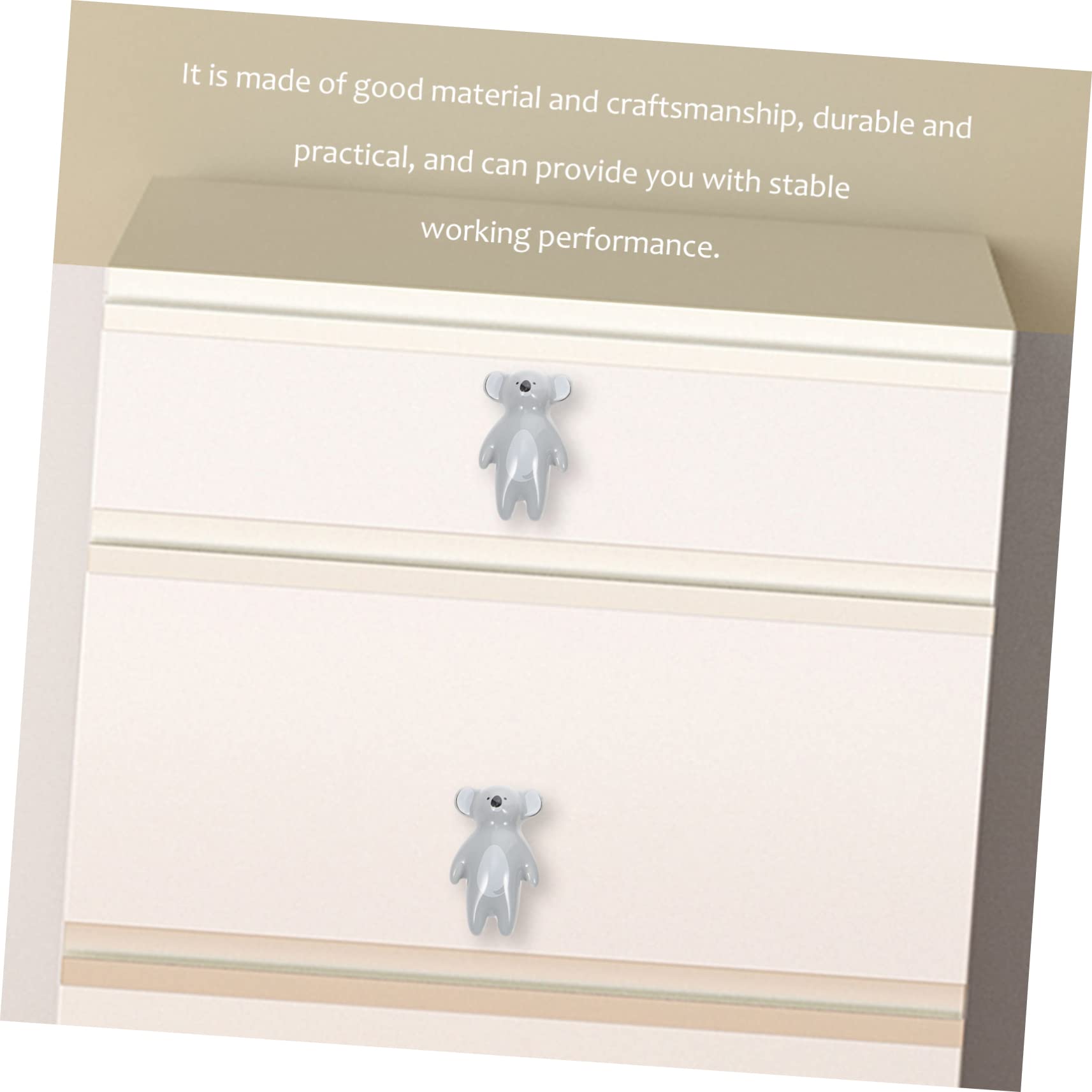 EXCEART 8 Pomelli a Forma di Animale in Ceramica Decorativi, Facili da Installare Manopole di Ricambio per Armadio e Guardaroba per Cameretta