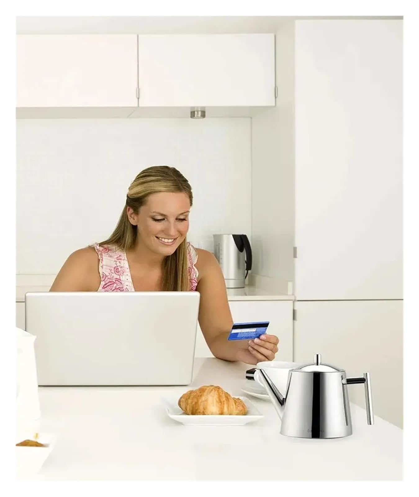 Teteras Tetera de acero inoxidable doble pared con infusor té extraíble, perfecta for preparar tu favorito(800ml)