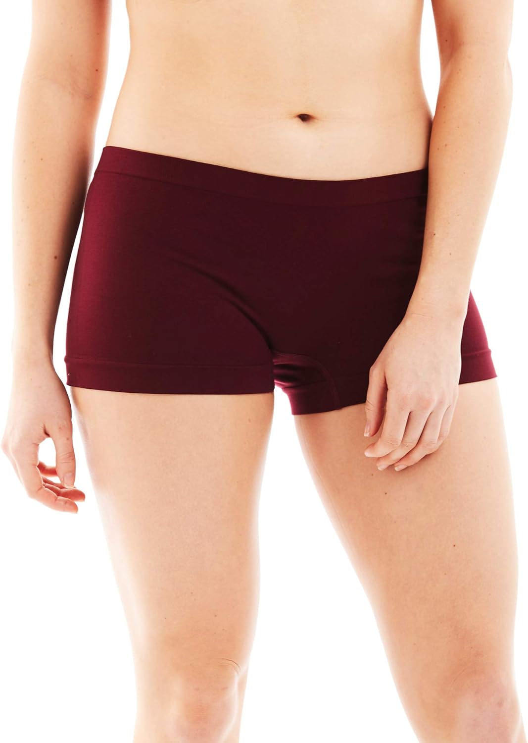 Caramel Cantina 6 Pack Nylon Spandex Plus Size Hipster Boy Short Panties
