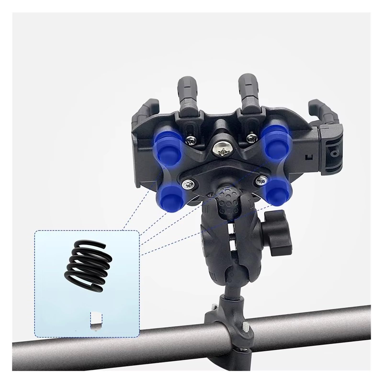 Staffa Navigazione GPS Supporto Per Cellulare In Lega Alluminio Moto Mountain Bike Manubrio Elettrico Telaio Fisso Ammortizzatore IPhone Supporto Gps Moto