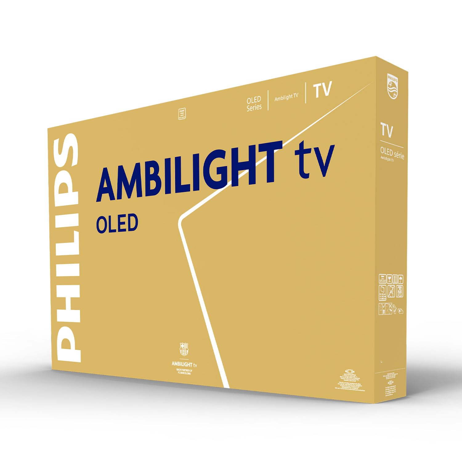 PHILIPS Ambilight TV 55OLED811/12 55 Zoll 4K OLED Smart TV | P5-AI Perfect Picture Engine, Ultra HD, Google TV, Dolby Vision und Atmos Sound