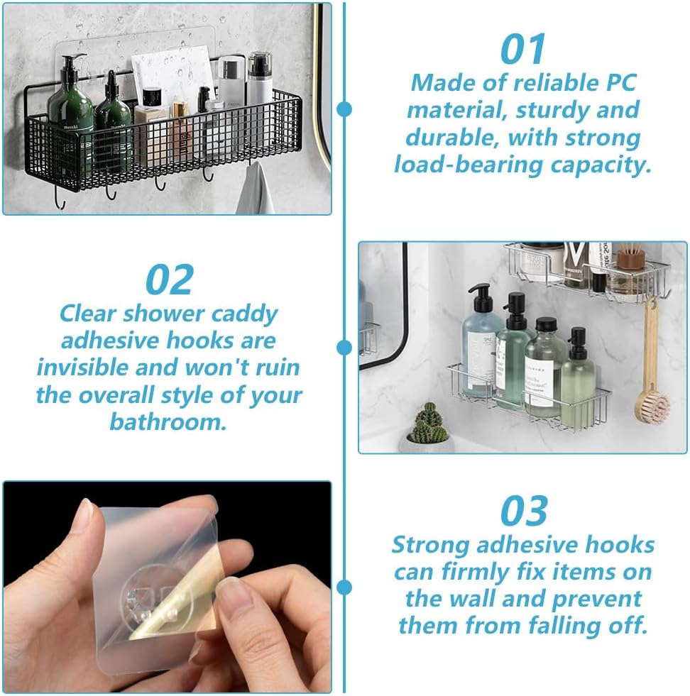 Shower Caddy Adhesive Hooks Replacement