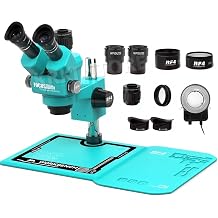 Dustproof System Stereo Trinocular Microscope 6.5-55X Large-field 4K HDMI USB Camera Phone Soldering PCB Repair RF-55PM-B52