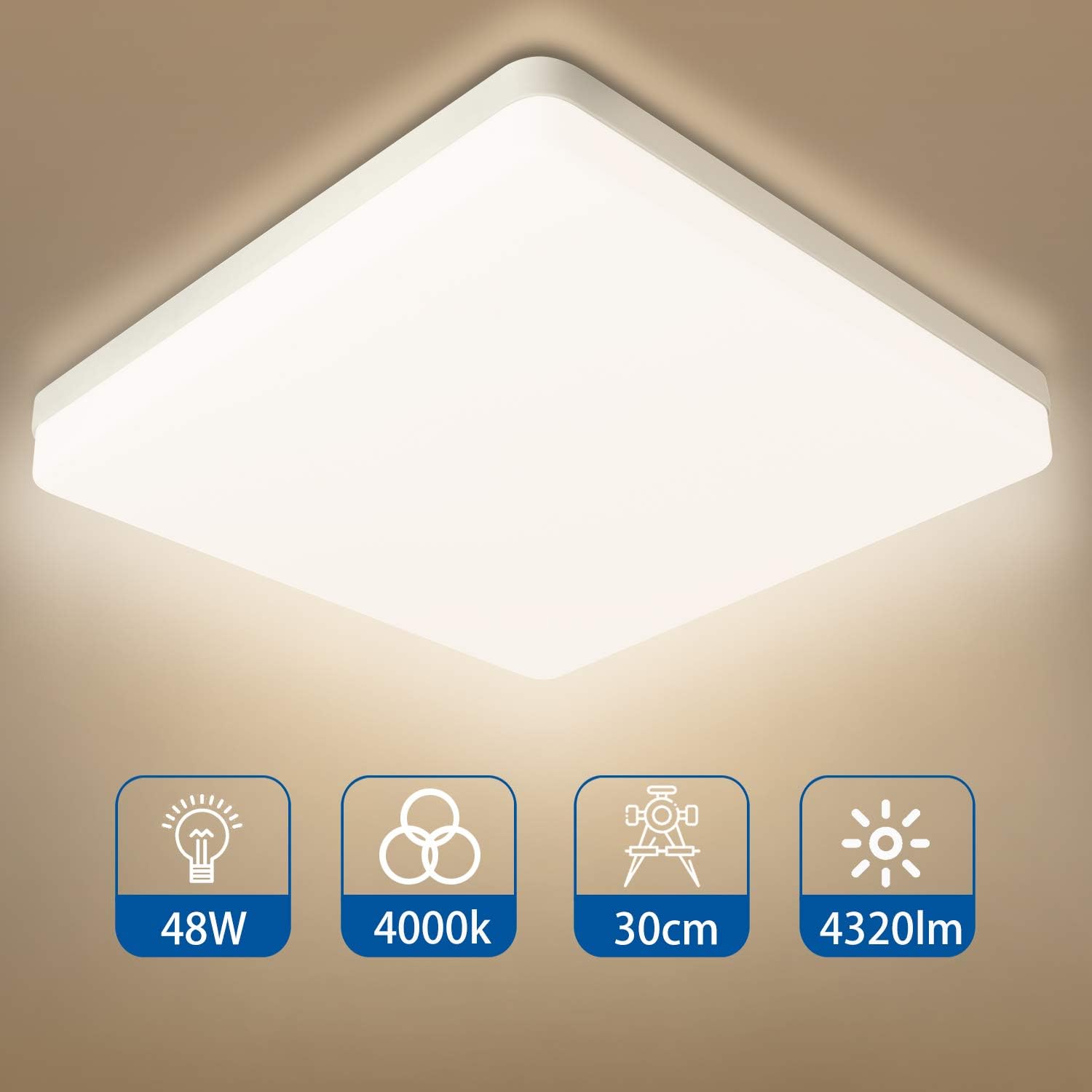 plafoniera da incasso per cucina