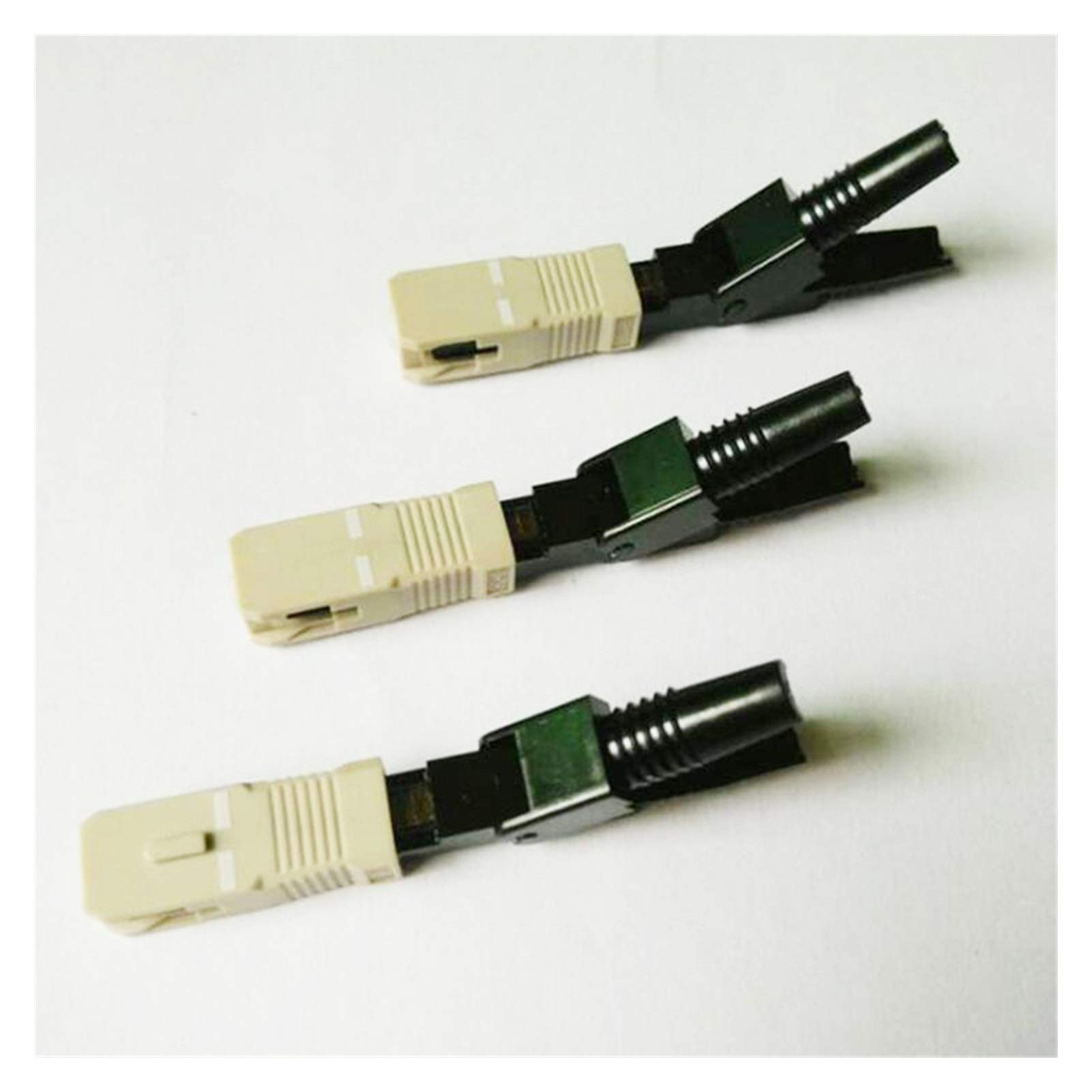 Xiaohu Adaptateur de convertisseur à Fibre Optique 100pcs FTTH SC UPC Multimode Fibre SC Connecteur Rapide SC FTTH Fibre Rapide connecteur SC connecteur