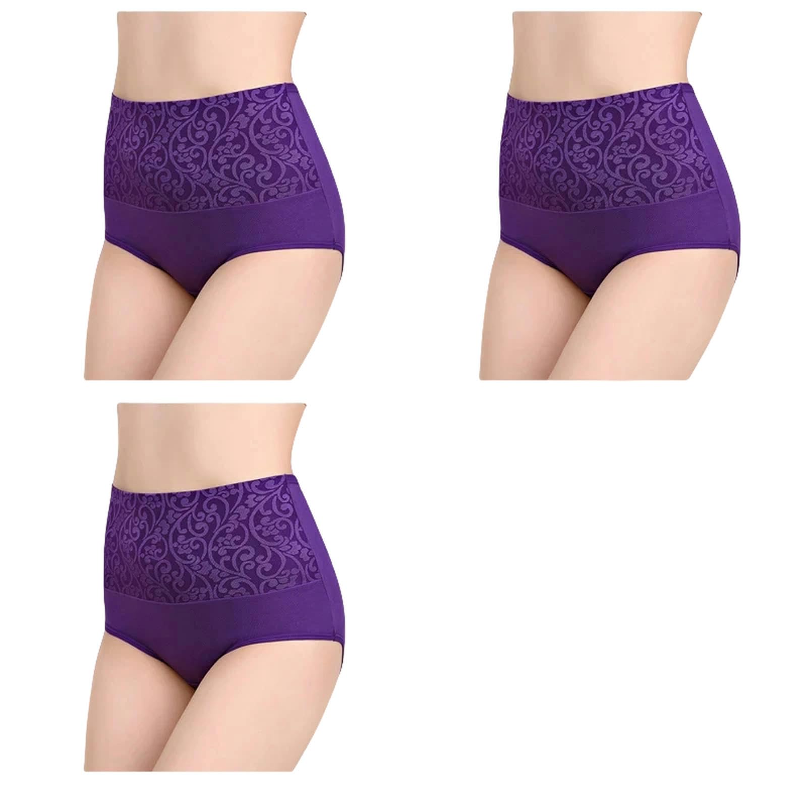 Mutande Donna Cotone Brief di Recupero Postpartum di Biancheria Intima Femminile per Mutandine Ad Alta Vita per Donne per Donne Permanenti Sexy Plus Size 3pcs-nk81-3pu-xxl
