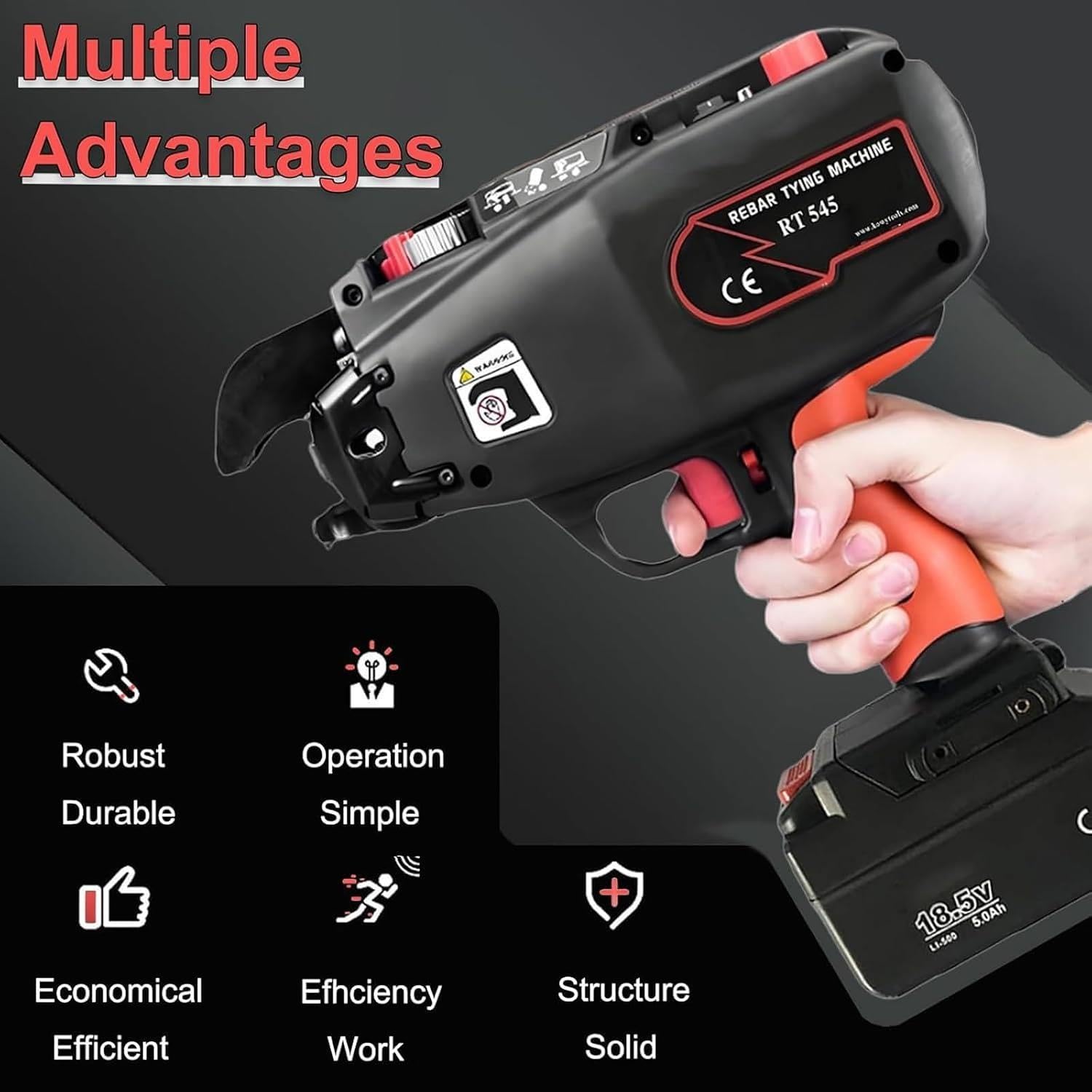 Pistolet à Ligaturer Automatique Pour Barres D'armature