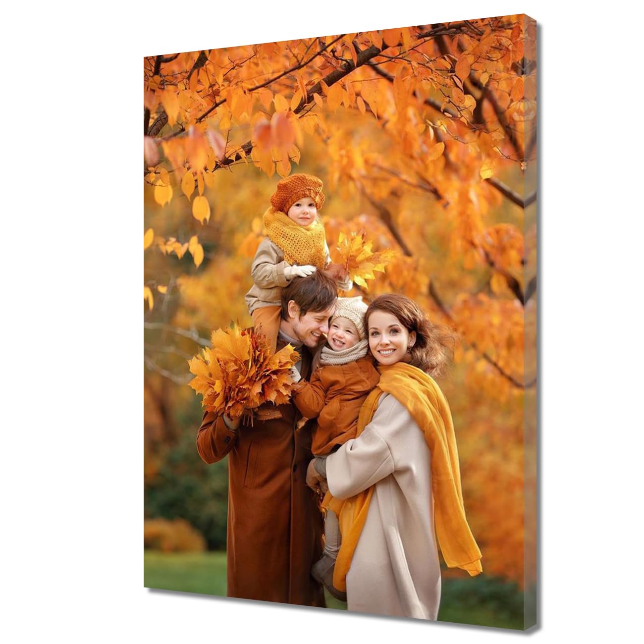 ZQQART Custom Canvas Prints with Your Photos Customized Picture Custom Poster with Framed Personalized Wedding Poster Pet Portrait Customized Gifts (5"x 7"(13x18cm))