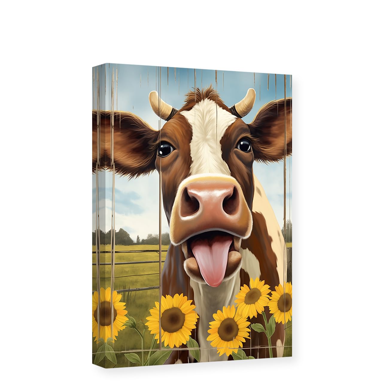 Imágenes De Vaca Para Baño, Decoración De Pared, Lienzo Con