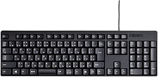 エレコム キーボード 有線 メンブレン ブラック TK-FFCM01BK