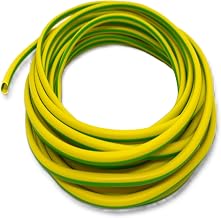 Merriway BH01485 Earth Sleeving, 3.0mm Yellow & Green, 10 Metres (33 feet)