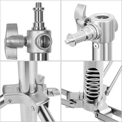 Miniatura 5 de Soporte de fondo de acero inoxidable de 9.5 x 10 pies para fondo de video ajustable para fotografía de retrato y estudio, sesión de fotos, fiestas,