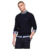 Men's Textured Waffle Knit Crewneck Sweater Lightweight Pullover, Available in Big & Tall