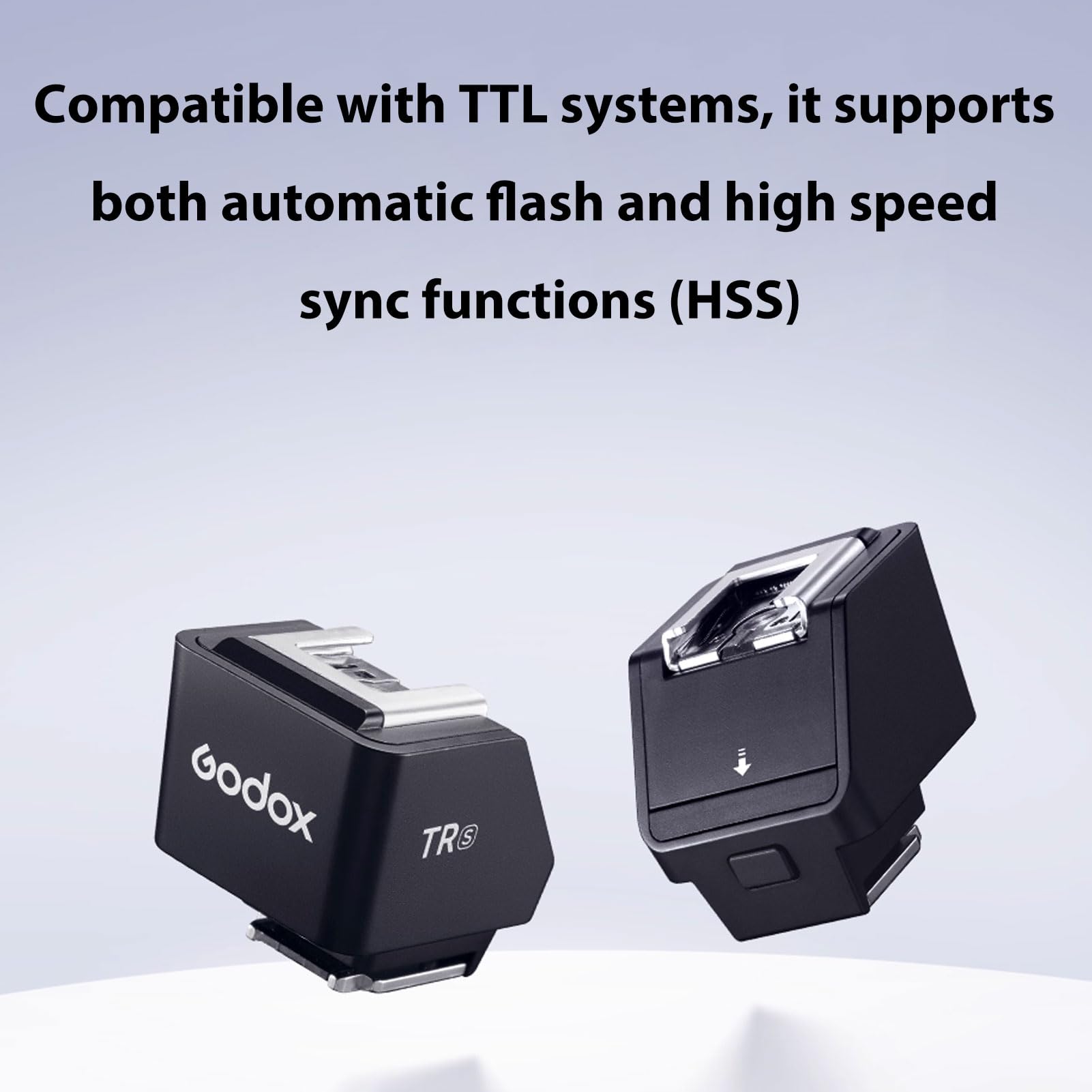 Godox TR-S TTL podwyższenie stopki błyskowej 0-90°, regulacja kąta, wysokość 30 mm, adapter do stopki błyskowej z podwyższeniem, kompatybilny z lampą błyskową Sony iT20S, iT22S, iT30proS