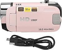 Vista 9 de Cámara digital, FHD 1080P 16MP cámara de vlogging con pantalla abatible de 2.4 pulgadas, zoom digital 16X, flash y batería de 1020 mAh, cámara