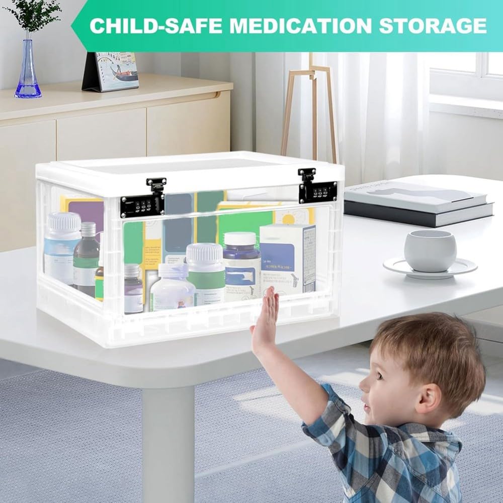 Coffre-Fort Plastique sans Verrouillable Snacks Cuisine Compact
