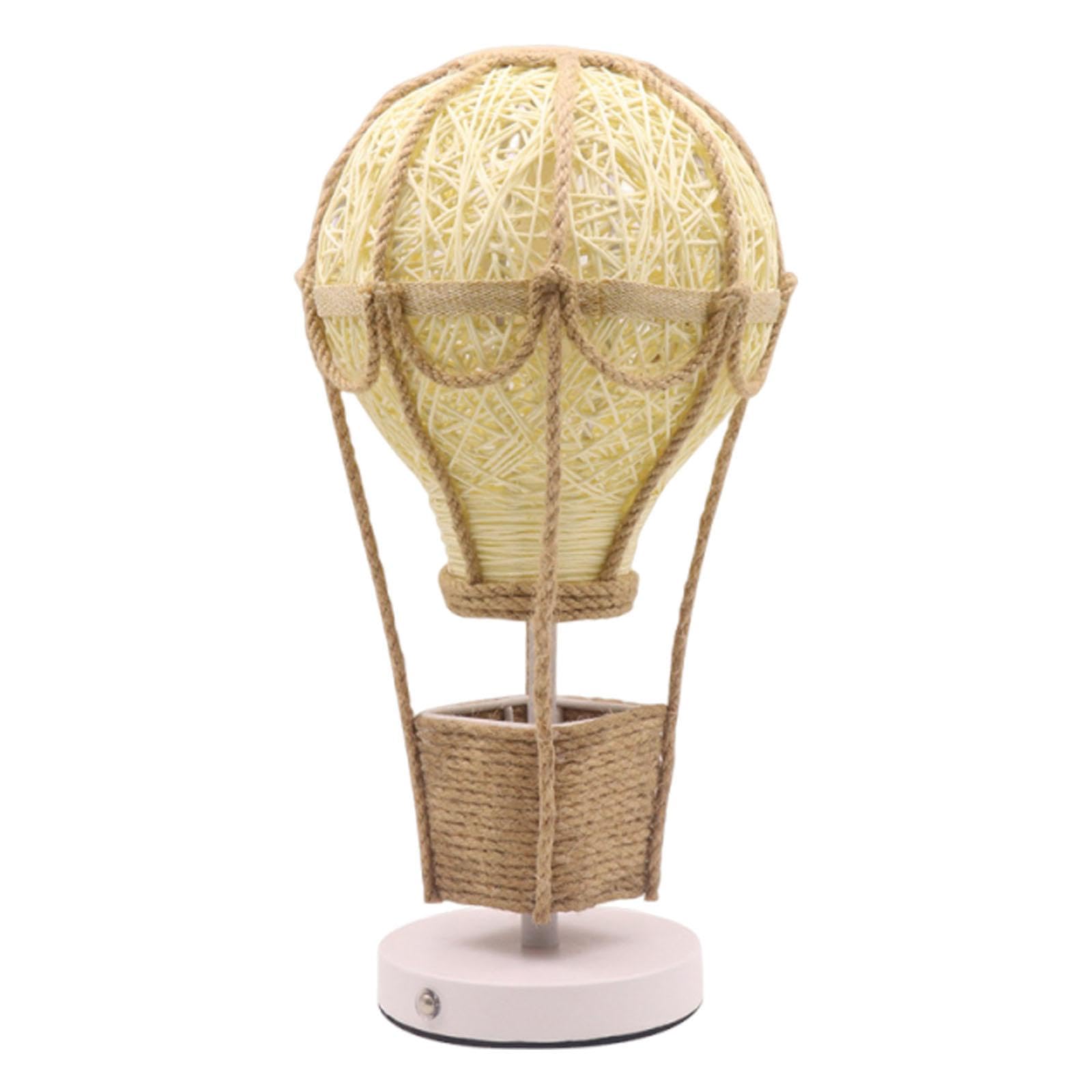 perfk Heißluftballon-Nachtlicht-Tischlampe für die Heimdekoration, Tischlampe, Nachttischlampe, Ornament für Büro, Bücherregal, Schreibtisch, Innenbereich