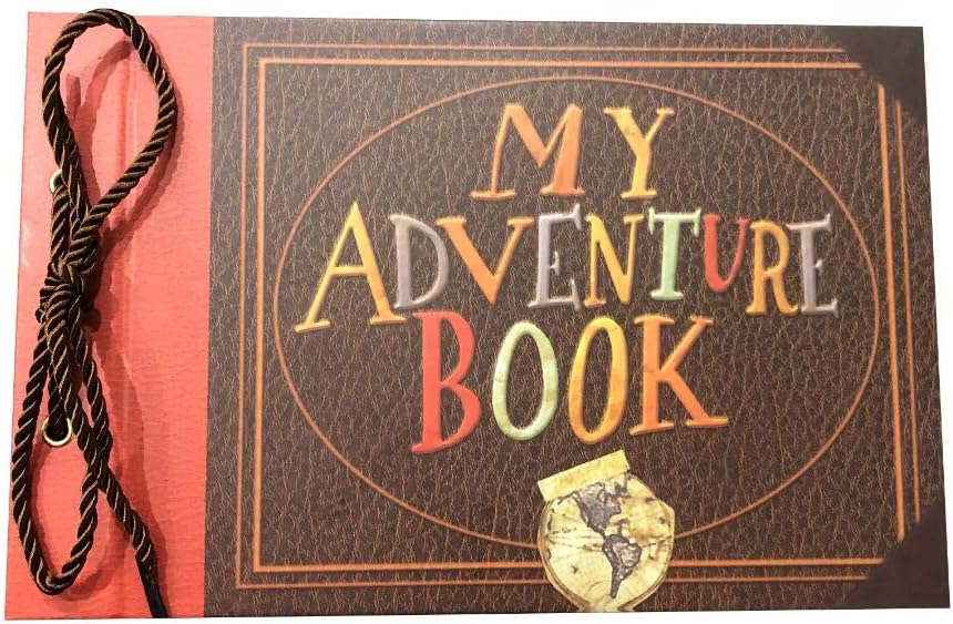 My Adventure Book Scrapbook, DIY Up Scrapbook, Kids Adventure Photo Album, 80 Pages, 11.6 x 7.5 inches