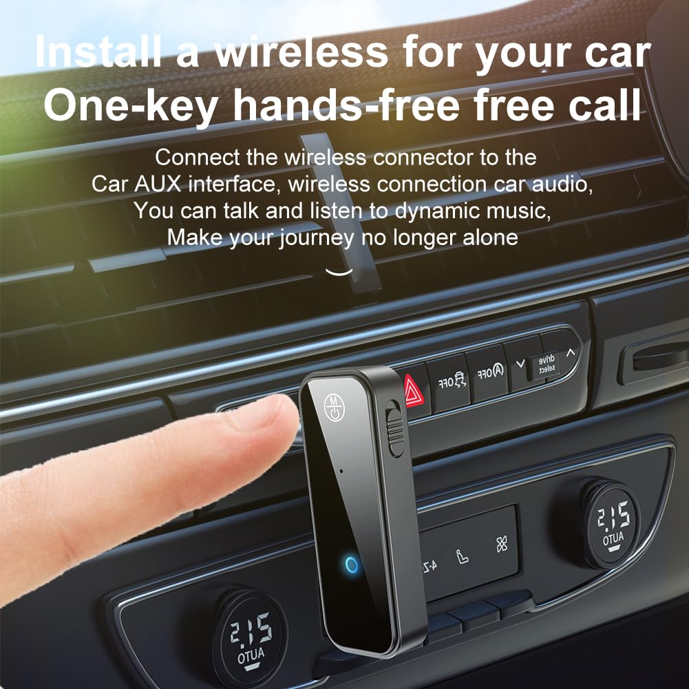 AXFEE Trasmettitore Bluetooth 5.4, con RCA & 3.5mm AUX Plug and Play, per Cuffie/Smartphone/Aereo/TV/PC/Bluetooth Apparecchio Acustico/Altoparlante