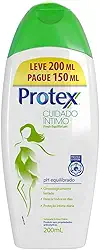 Sabonete Íntimo Líquido Protex Cuidado Íntimo Fresh Equilibrium 200ml Embalagem Promocional Leve 200ml Pague 150ml