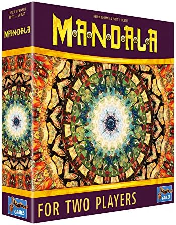 Mandala Board Game | Challenging Two-Player Game with Beautiful Abstract Art | Strategy Board Game for Adults and Kids | Ages 10+ | 2 Players | Average Playtime 30 Minutes | Made by Lookout Games