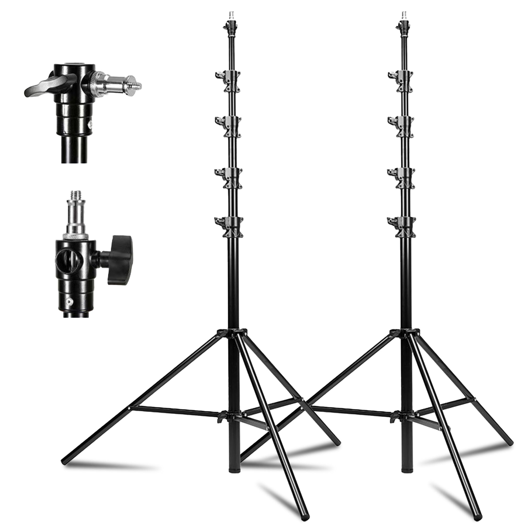 Photo 1 of [SIMILAR ITEM] Kate 2 Pack Heavy Duty Light Stand Tripod - 15.7ft Air Cushioned Aluminum Alloy Lighting Stand with Tripod, 2 Sandbags & 1/4"-3/8" Adapter, 9.46lb Load for Studio/Indoor/Outdoor Video Photography