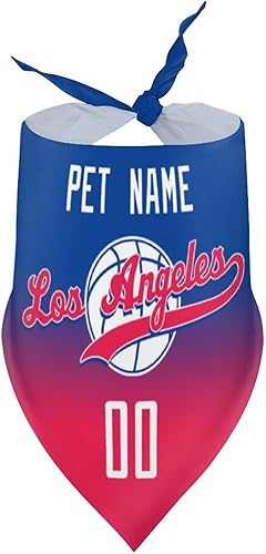 Miniatura 142 de Bandana personalizada para perro de baloncesto para perro, bufanda para mascotas, color del equipo con nombre y número de nombre, regalos