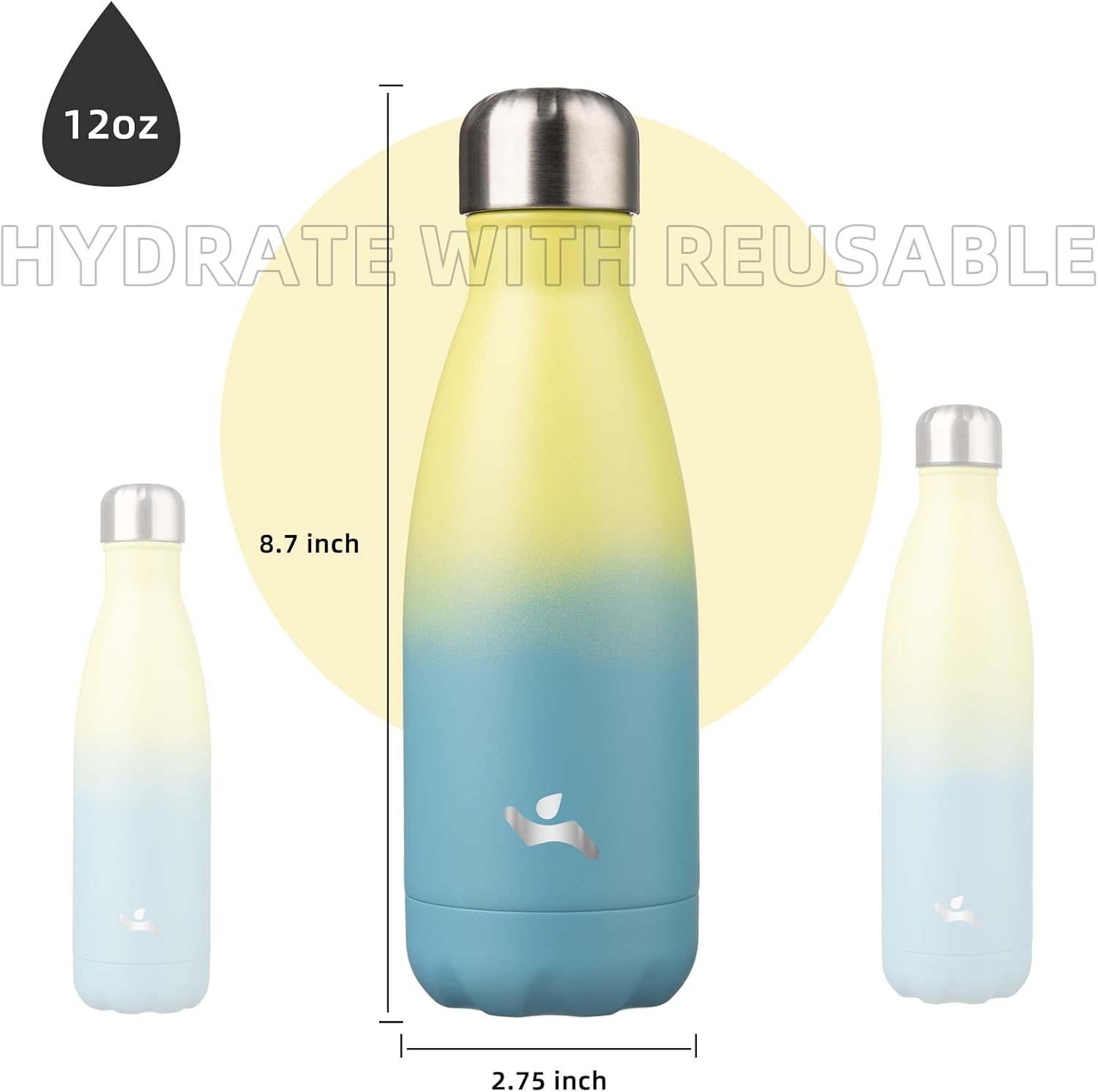 Konokyo 12 Oz Insulated Stainless Steel