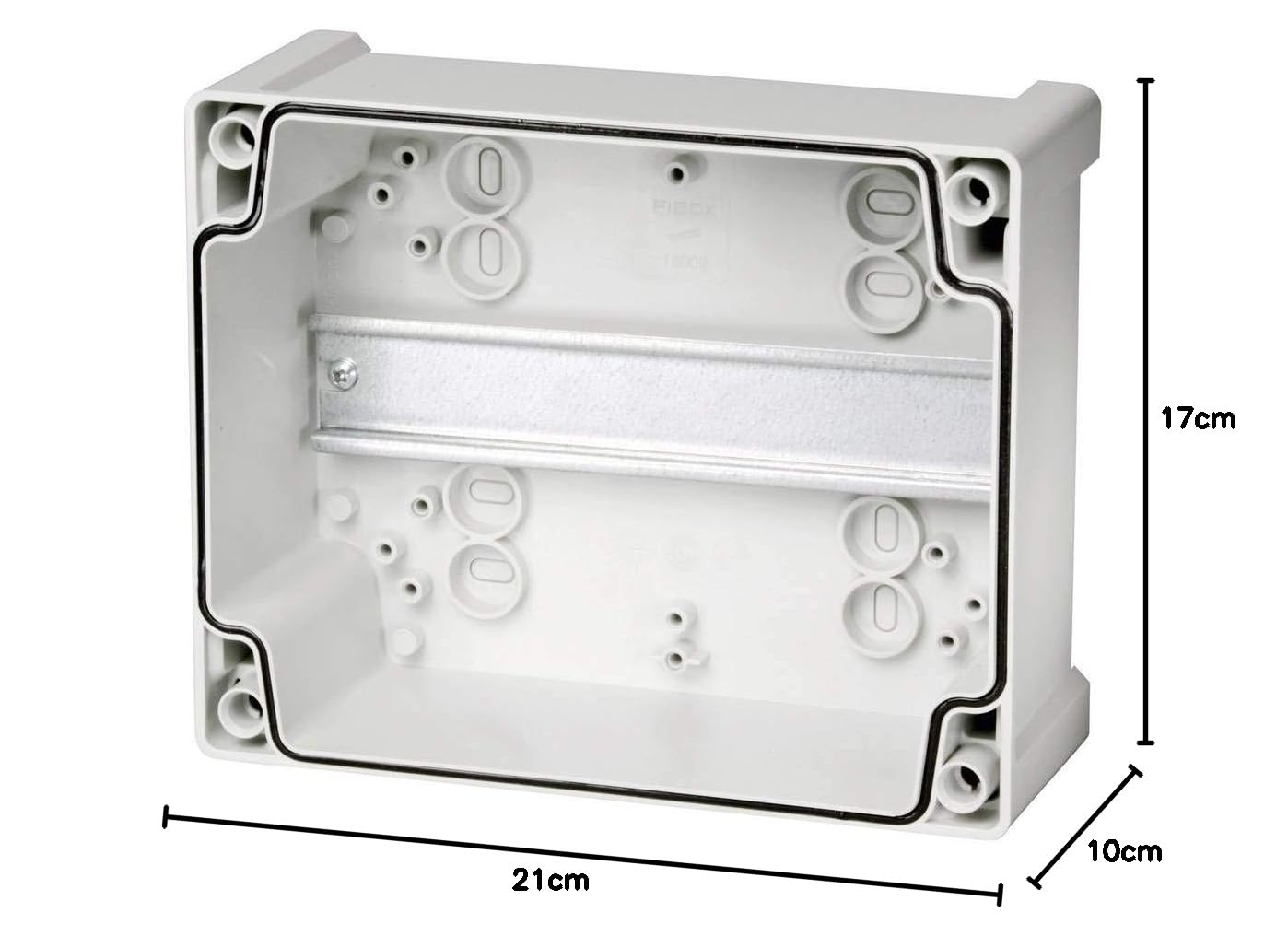 TA 201610 Wand-Gehäuse 201 x 163 x 98 ABS Lichtgrau (RAL 7035) 1 St.