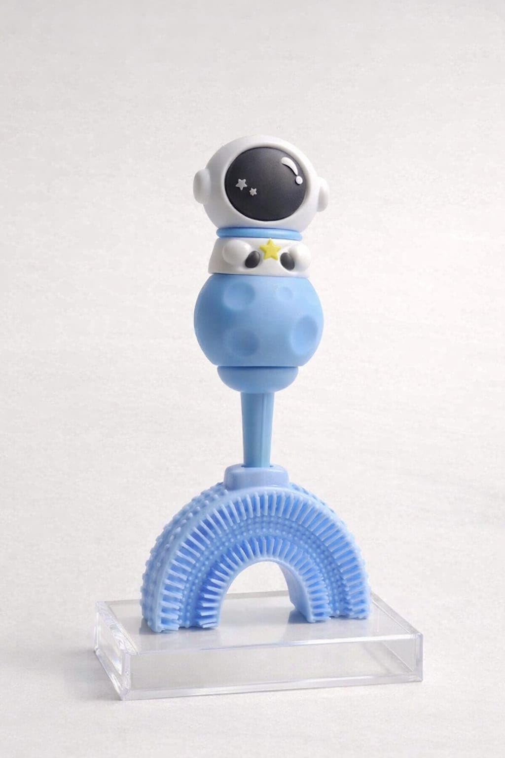 SMILE BABY U-Shaped Toothbrush for Kids 1 PCS - Manual Toddler Toothbrush with Food Grade Soft Silicone Brush Head, Whole Mouth 360 Teeth Cleaning Design for Age 2-6 (AST-2)-image-31