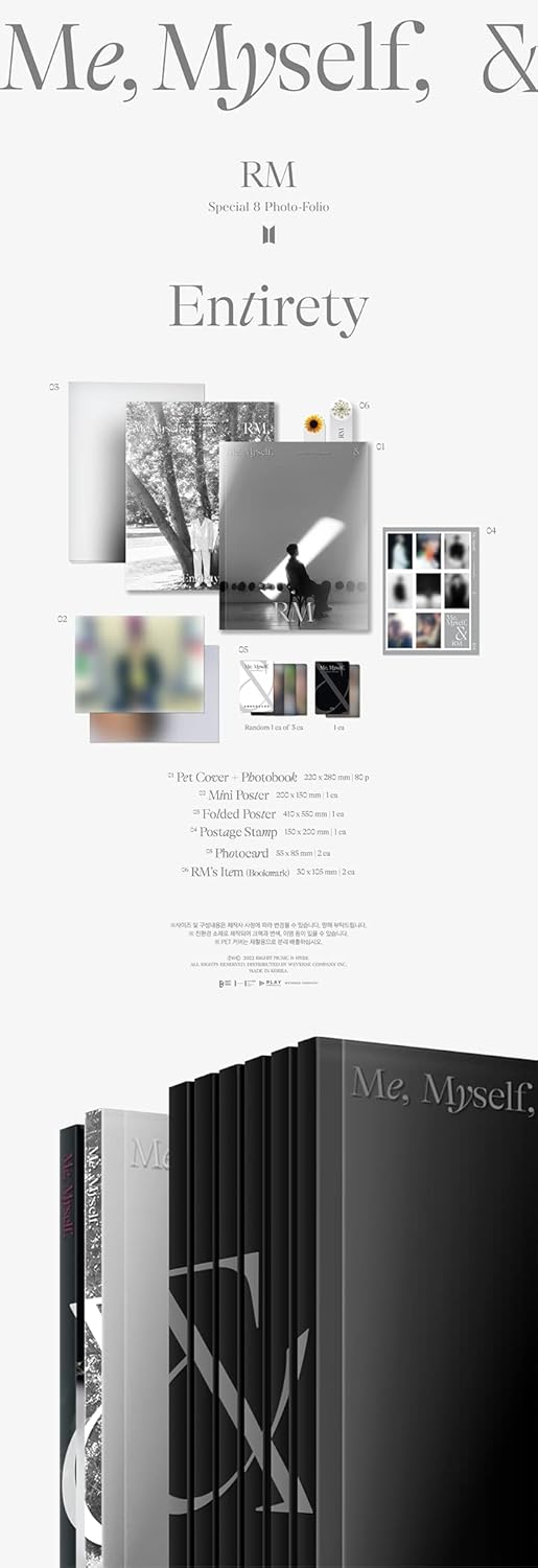 Dreamus RM Special 8 Photo-Folio Me Myself and RM [Entirety] PHOTOBOOK