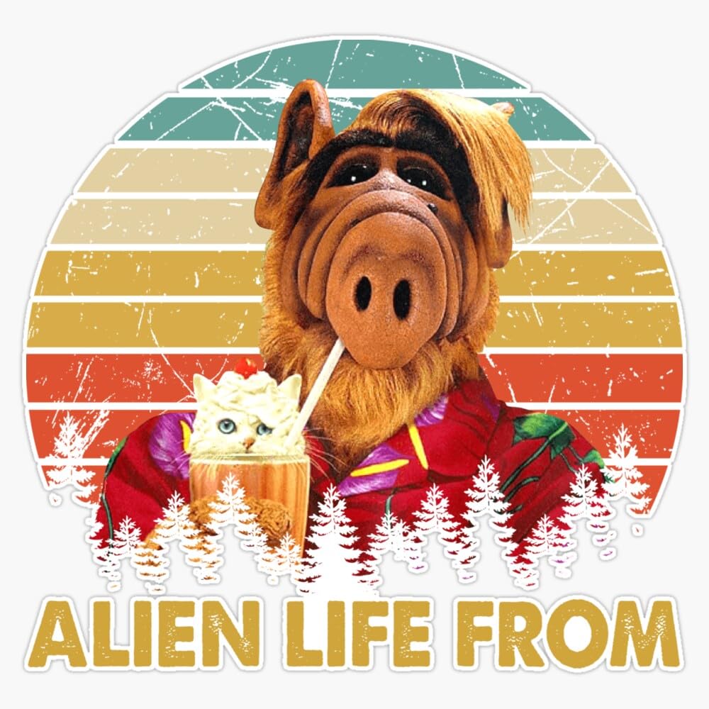 Magnet Alf Vintage Gift Fan Magnetic Vinyl Sticker Decal Magnet 5"
