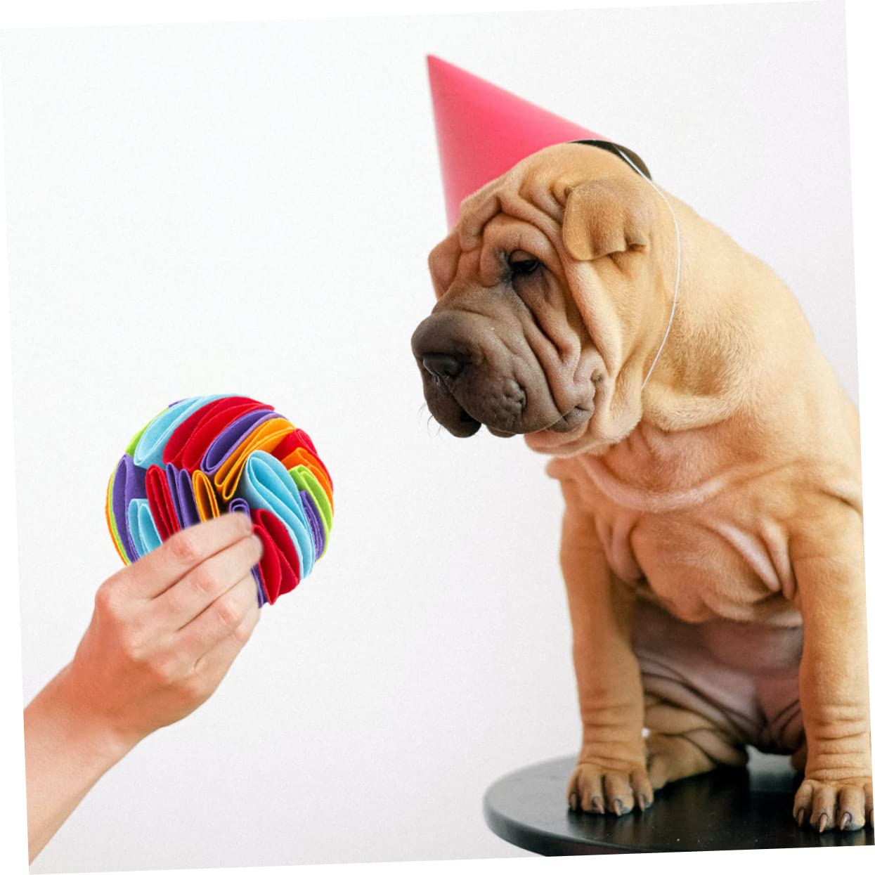 Angoily 2piezas Juguete Interactivo para Perros Bola Olfativa Fugas De Comida Juguete De Masticar para Mascotas para Casa y Jardín Material De Fieltro Resistente y Colorido
