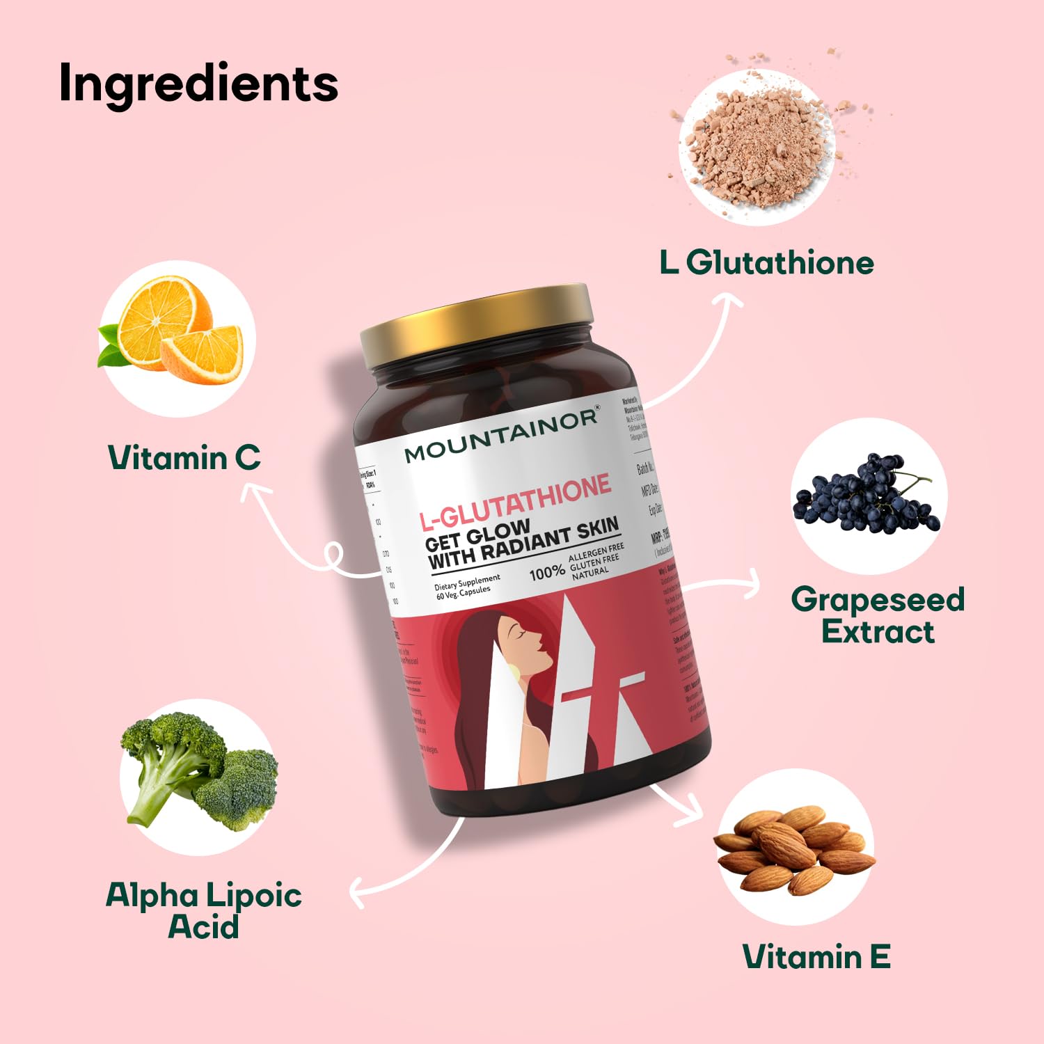 mountainor l glutathione 1000mg mountainor L Glutathione 1000Mg For Healthy,Brightening&Radiant Skin (60  Veg Caps) For Men&Women With Vitamin C,Biotin. Helps Reducing  Melanin,Clearance,Glowing Skin. Natural&Gluten Free( Pack Of 2) :  Amazon.in: Health & Personal Care