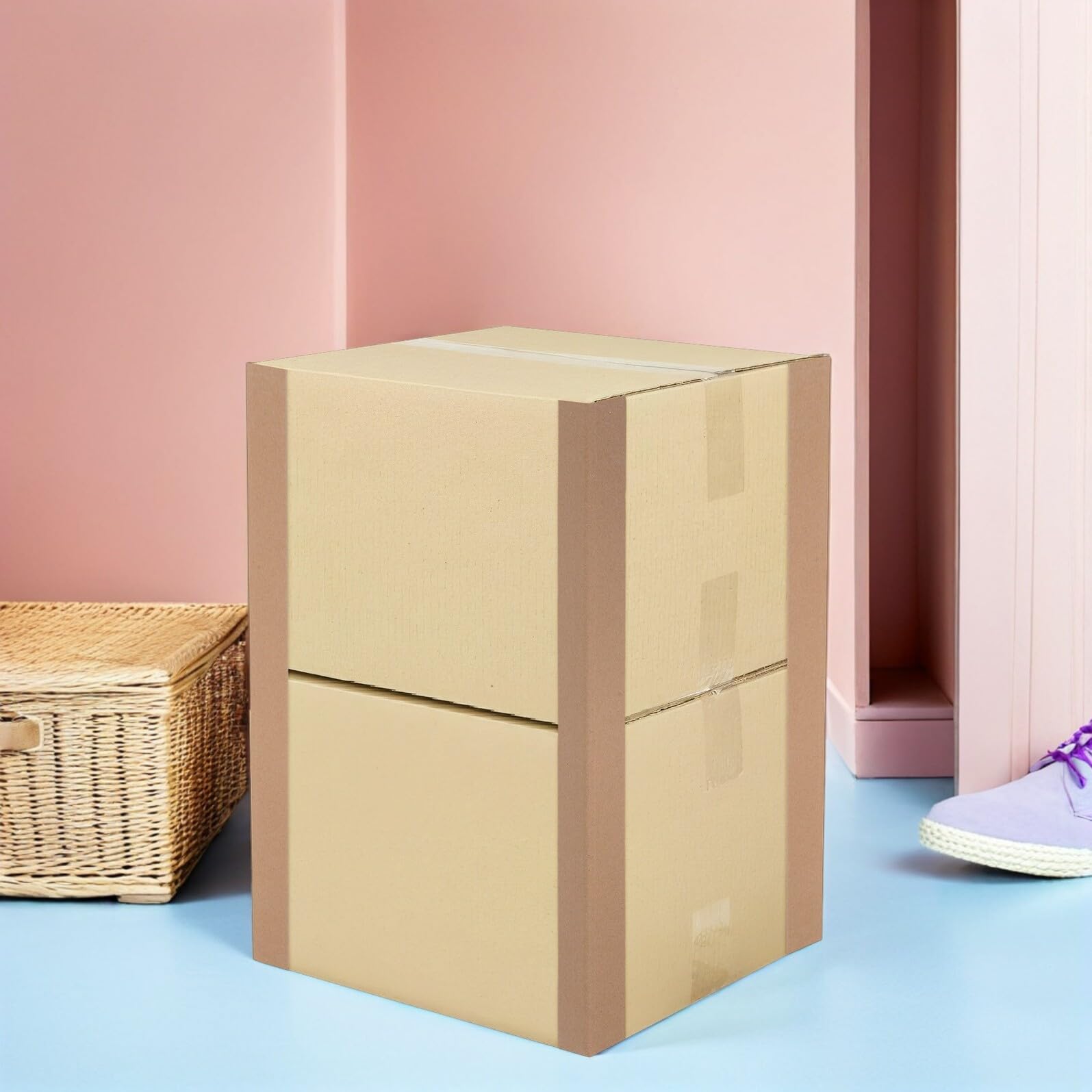 VALICLUD Protections D'angle en Papier 20 Pièces Résistantes à L'usure pour Cartons Adaptées pour Emballage et Expédition de Colis