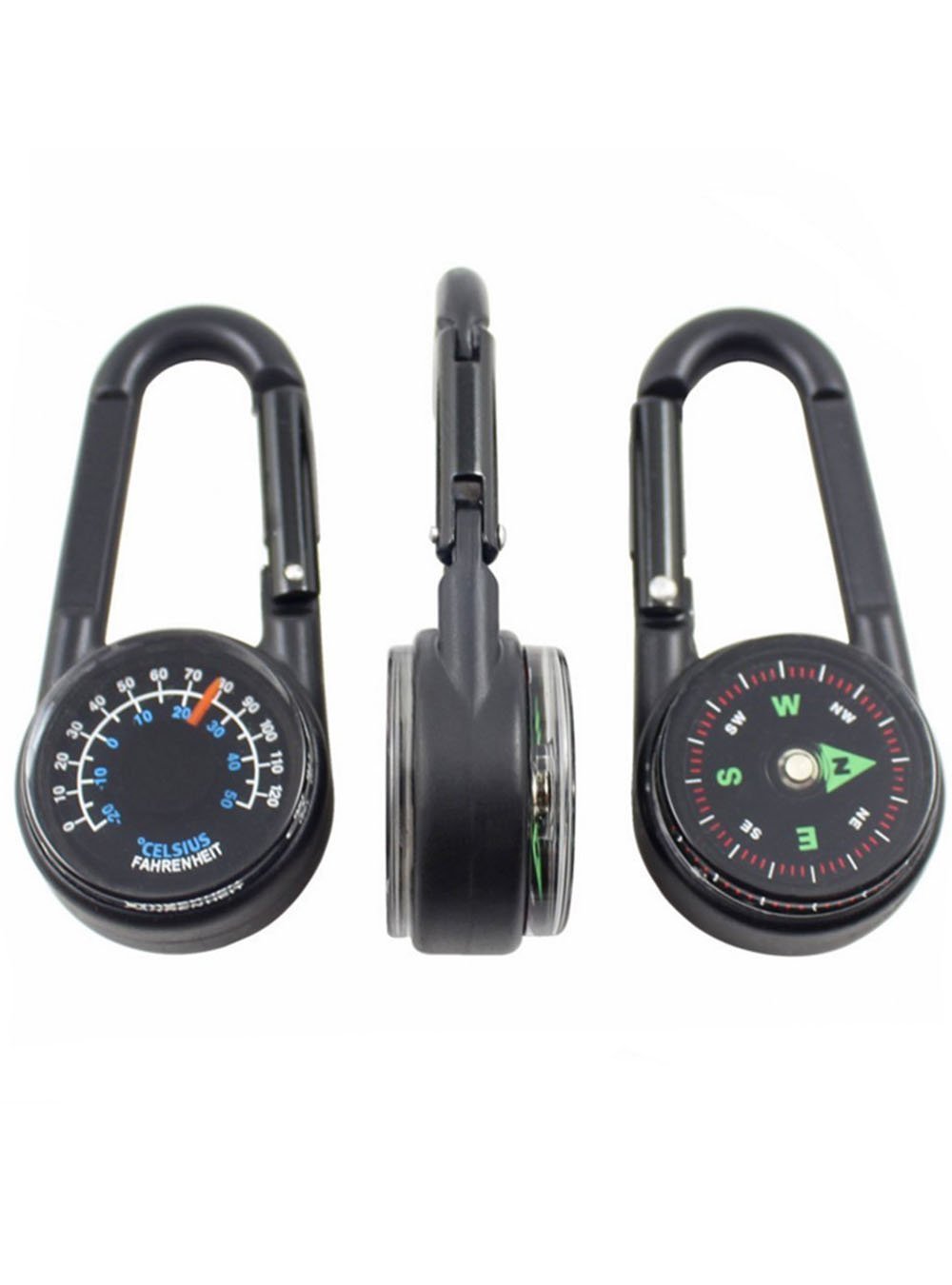 HNYM-Multicolore Mousqueton Boussole Compass Portable En Métà Lentilal Pour Randonnée /Voyage/Camping/Sauvages/Navigation-6 Pcs