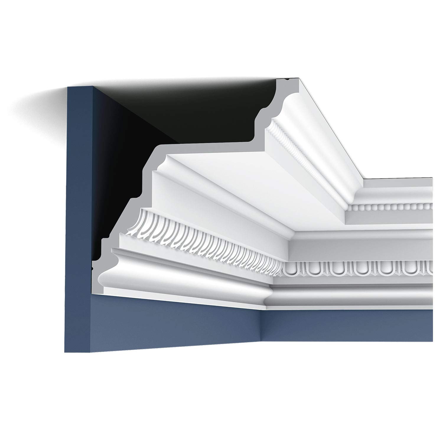 Corniche C307 polyuréthane rigide pour cacher les défauts de plafond