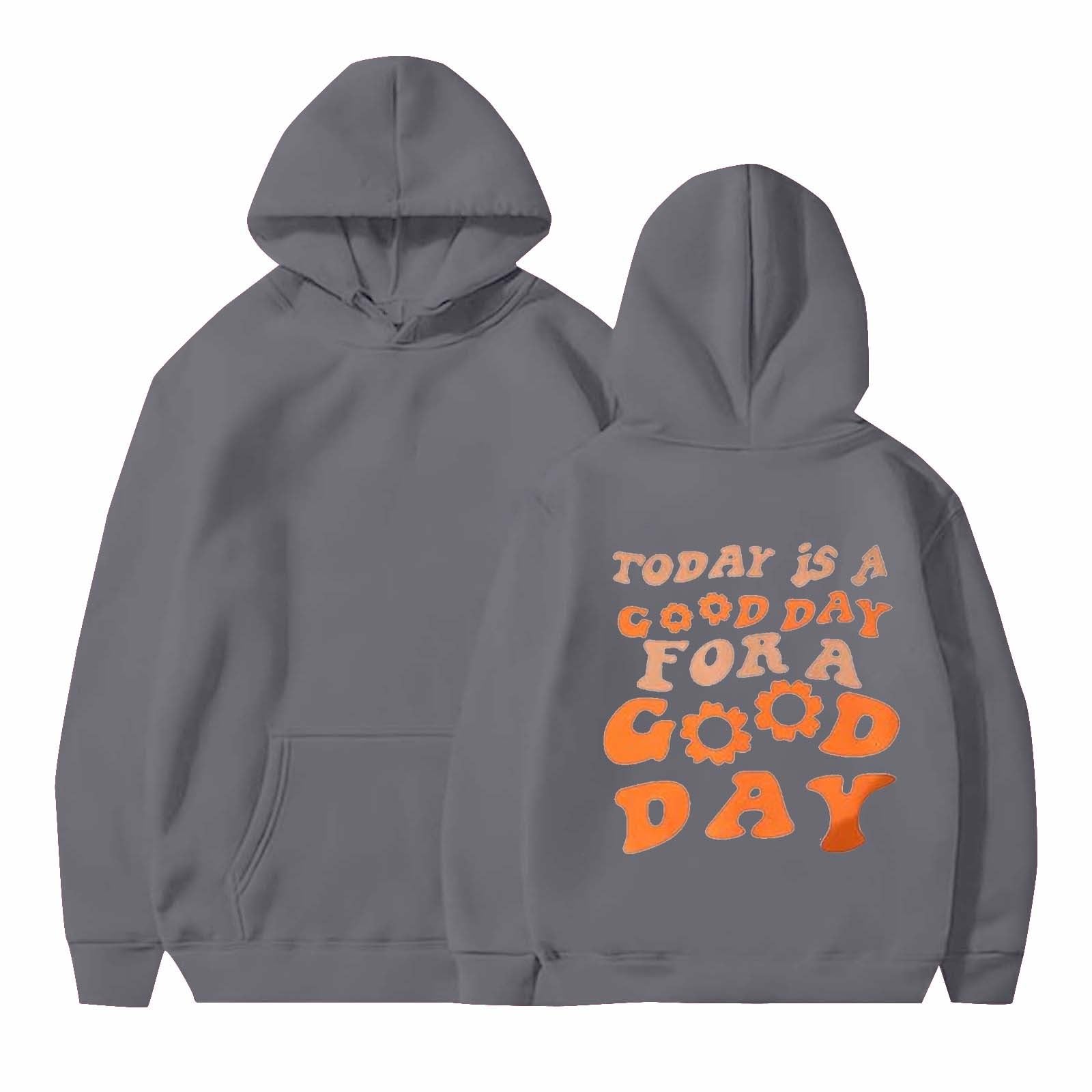HOOUDO Sale Angebote Sale Angebote Mädchen Damen Puff Hoodies Niedliche Grafik Gedruckt Langarm Pullover Sweatshirts Preppy Kleidung Teenager Mädchen Thermoshirt Kurzarm He Sale Angebote Bestellung