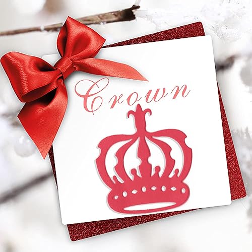 Miniatura 5 de 4 troqueles de corte de metal de corona, troqueles de celebración para hacer tarjetas, tarjetas de papel decorativas en relieve, tarjetas de papel